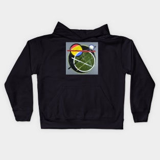 Circles and lines Abstract 334 Kids Hoodie